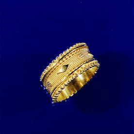 Filigrangoldschmuck Ring aus 750er Gelbgold (R 31) 