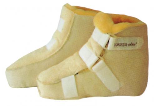 Lammfell Schuh mit Klettverschluß / Medizinfell Antidekubitus Schuhe 
